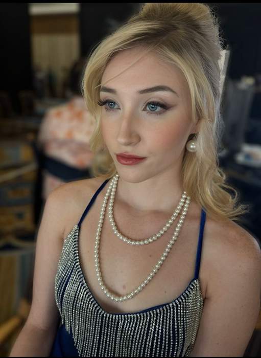 RushBlush beauty hair and makeup look