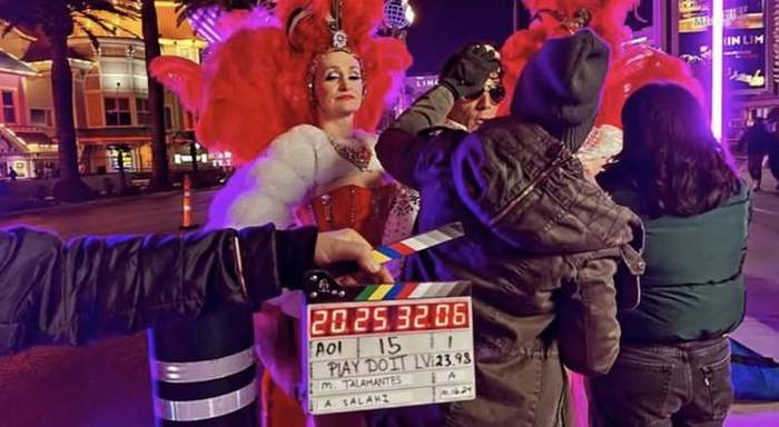 On set, Las Vegas Strip