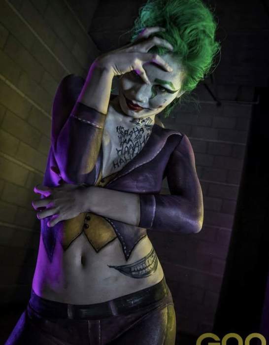 RushBlush character makeup, colorful glam