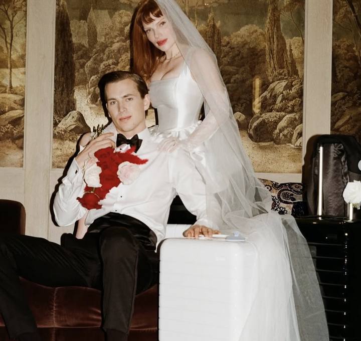 Editorial wedding portrait