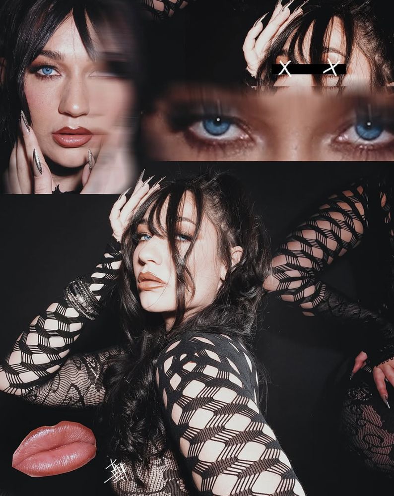 RushBlush editorial hair and makeup look