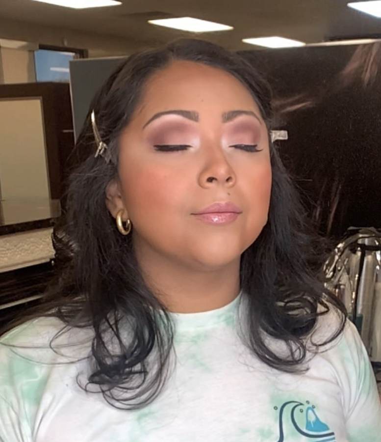Everyday client, soft eye glam